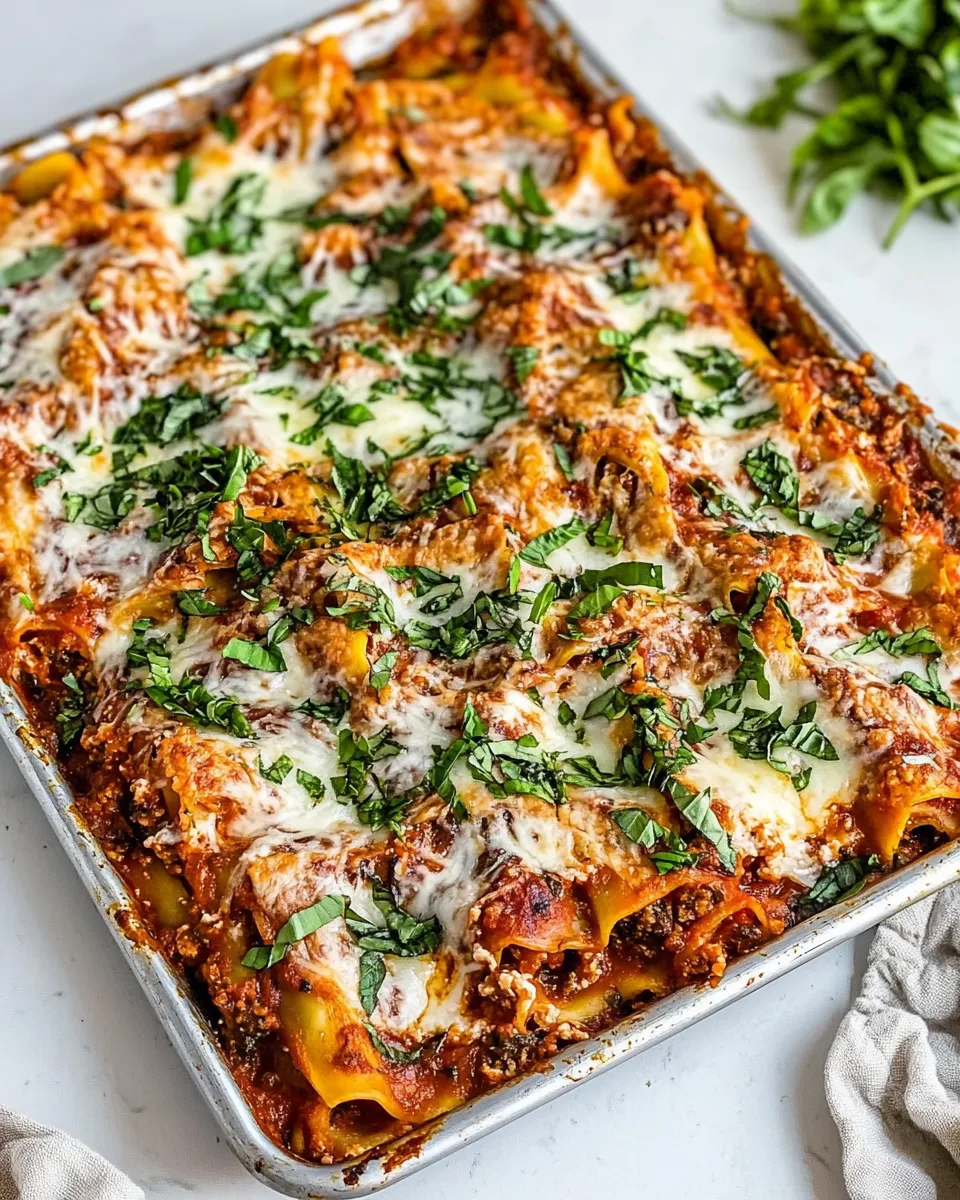 Classic Easy Sheet Pan Lasagna image