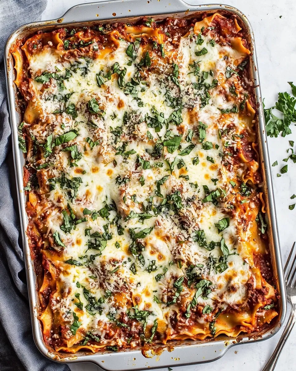 Easy Easy Sheet Pan Lasagna recipe photo
