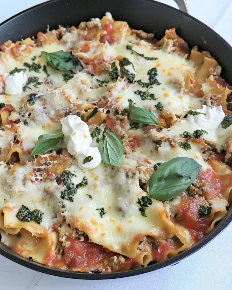 Homemade Easy Skillet Lasagna photo