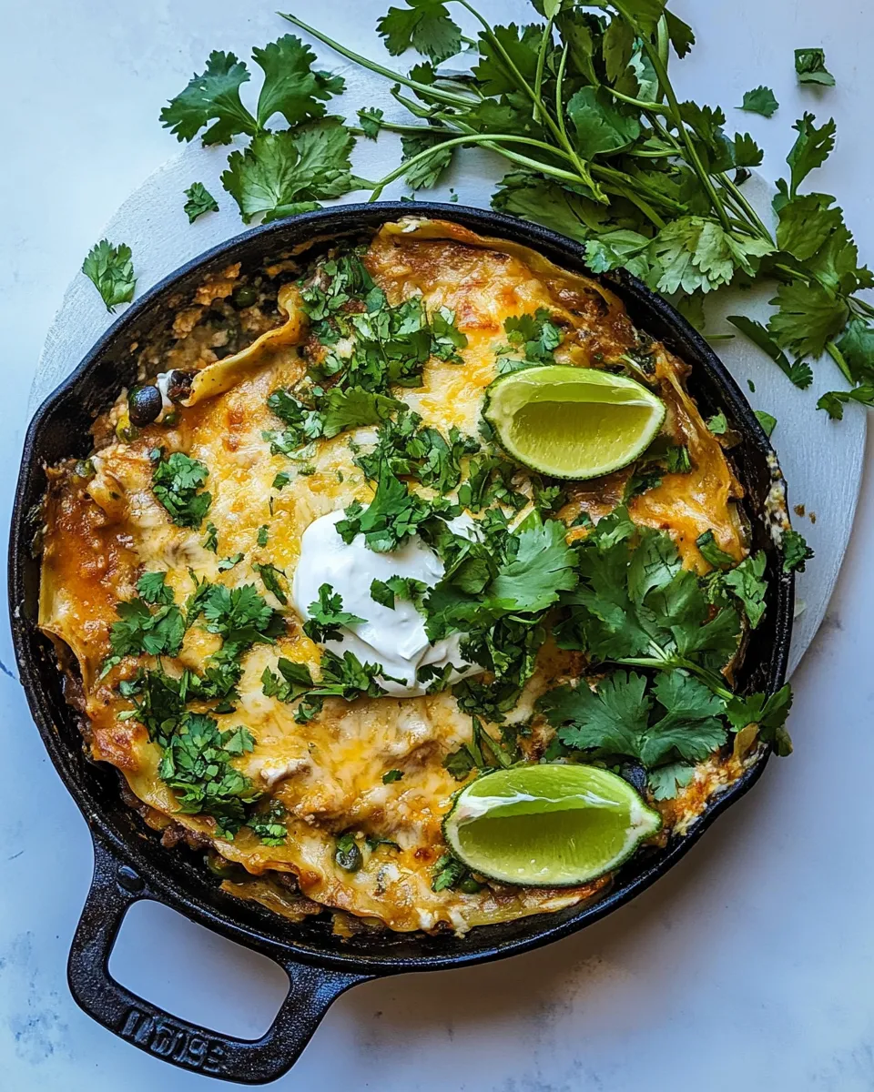 Classic Easy Skillet Mexican Lasagna. image