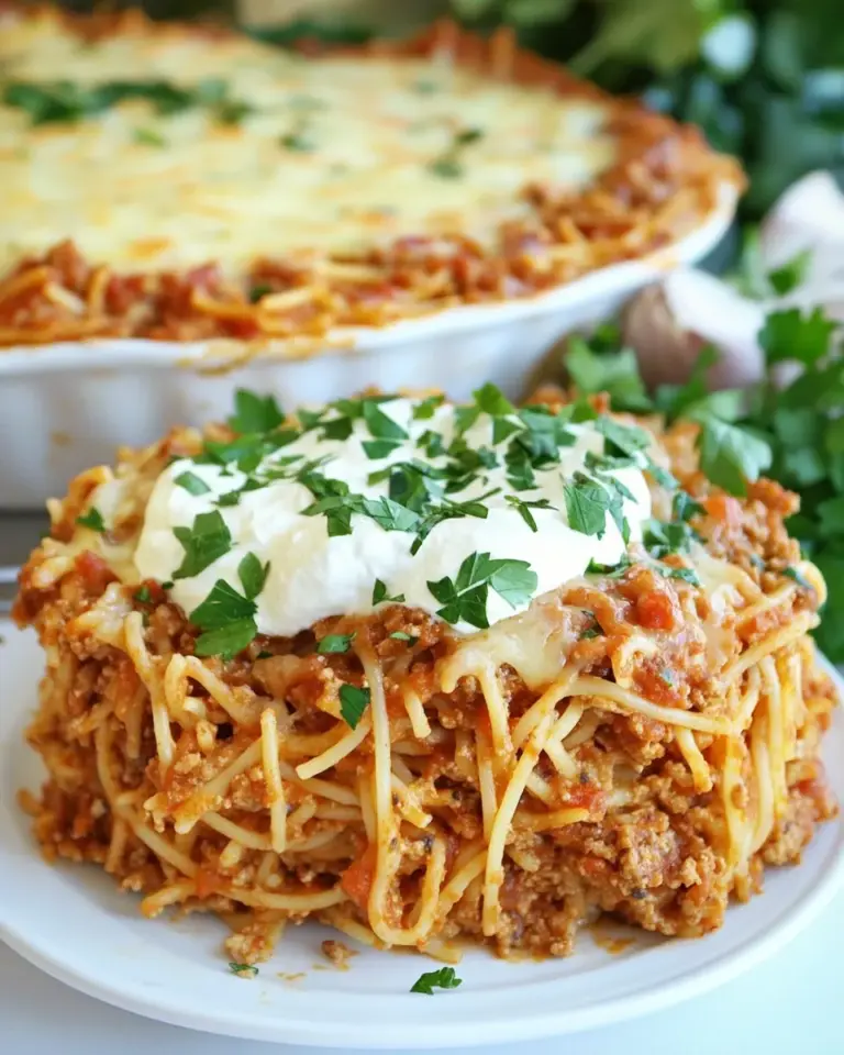 Homemade Easy Spaghetti Pie photo