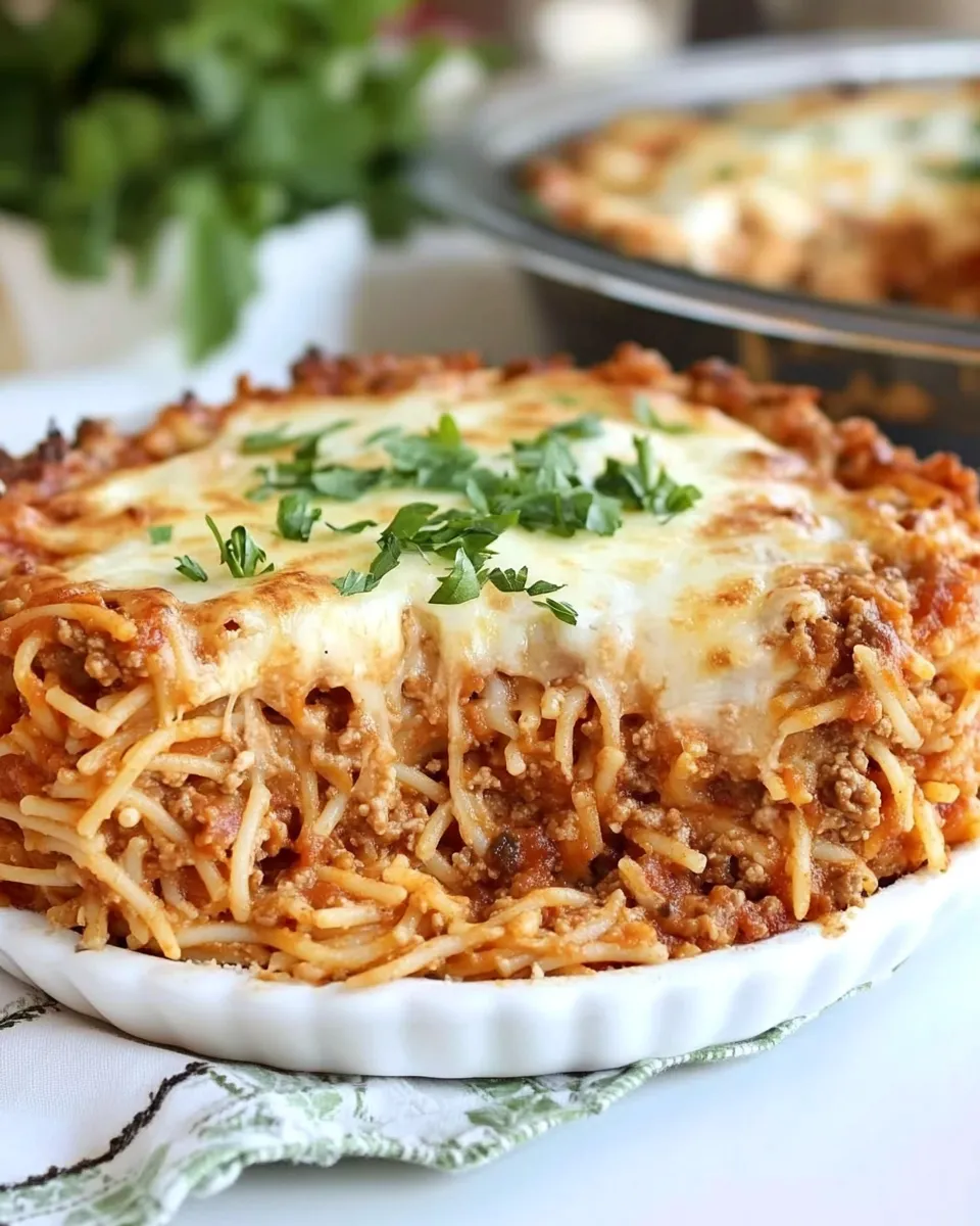 Classic Easy Spaghetti Pie image