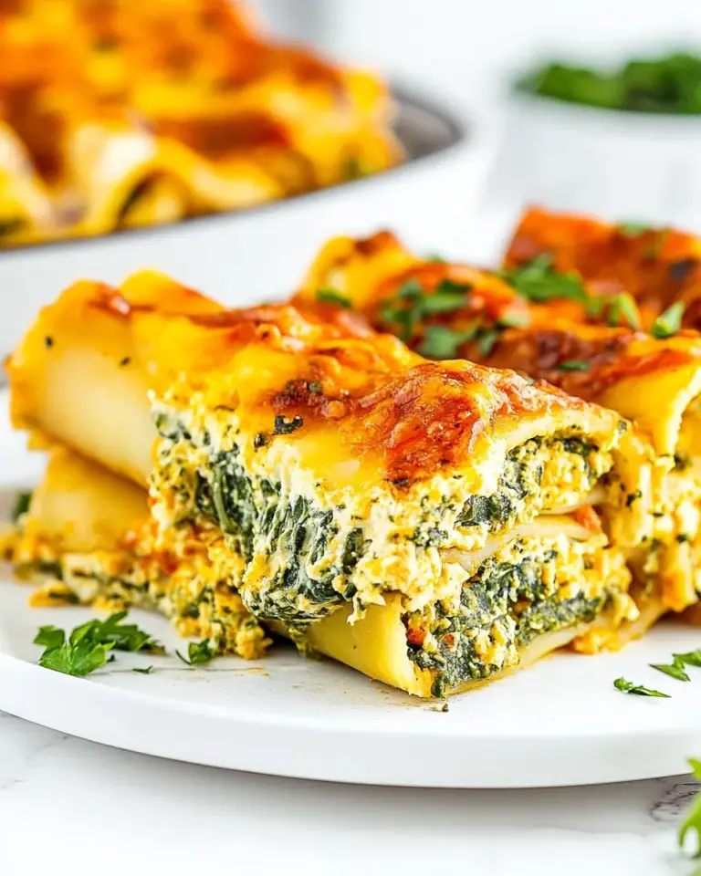 Homemade Easy Spinach Manicotti Recipe (No Boil Noodles) photo