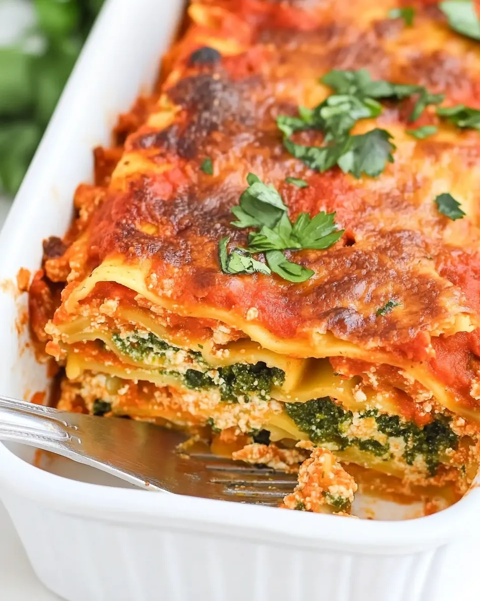Easy Easy Vegan Lasagna with Chickpea Ricotta recipe photo