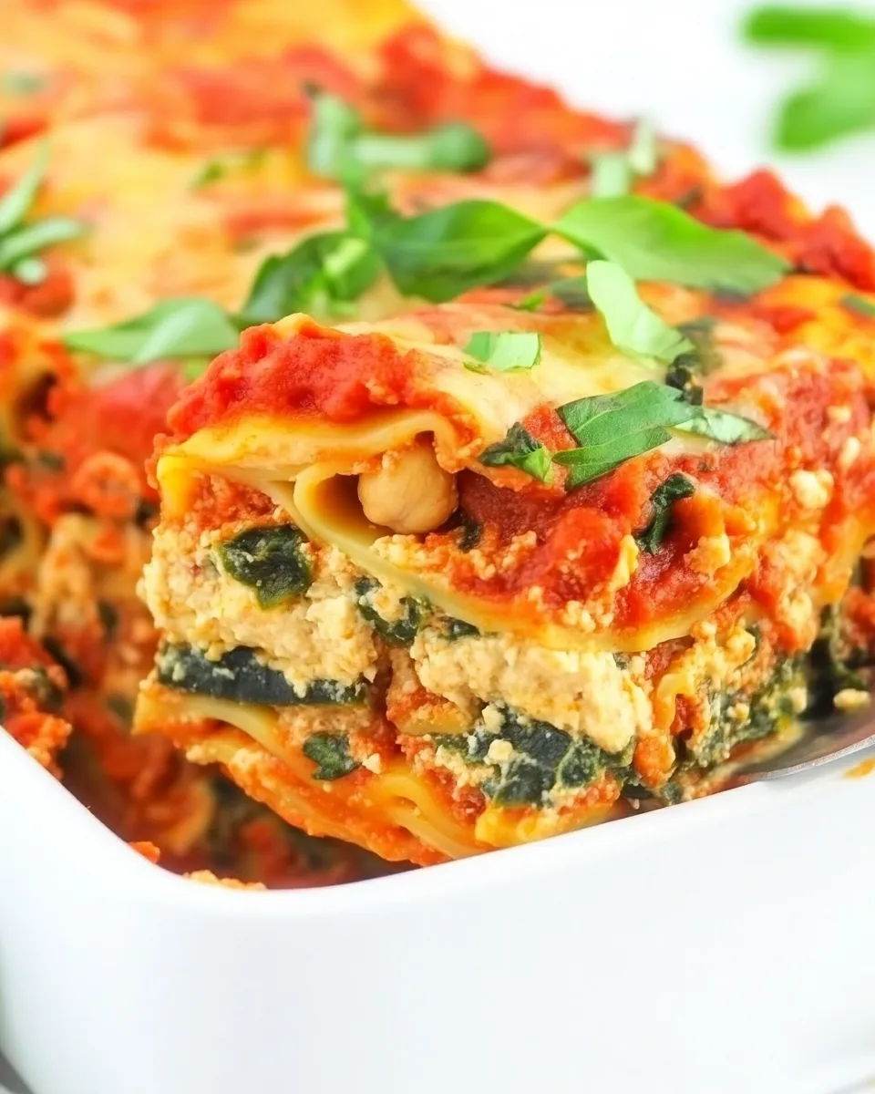 Delicious Easy Vegan Lasagna with Chickpea Ricotta dish photo