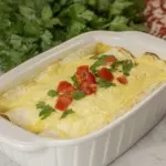 Homemade Enchiladas Suizas or Chicken Enchiladas photo