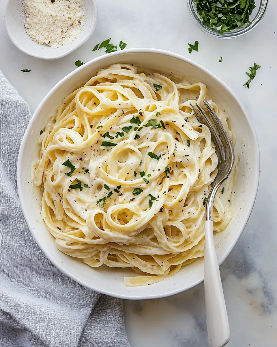 Homemade Fettuccine Alfredo photo