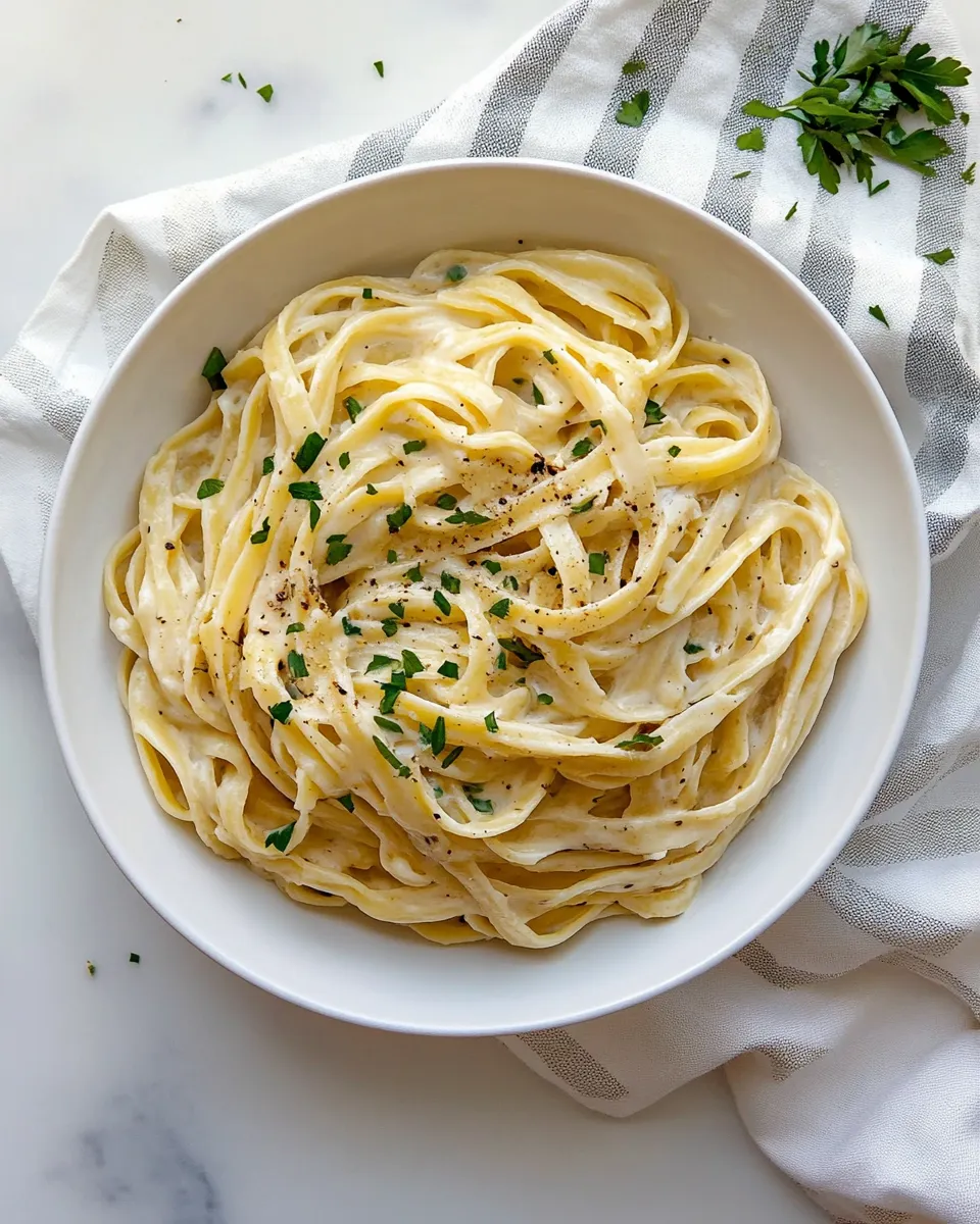 Classic Fettuccine Alfredo recipe image