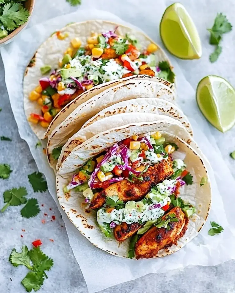 Homemade Fiery Tandoori Chicken Tacos With Cilantro Corn Slaw recipe photo