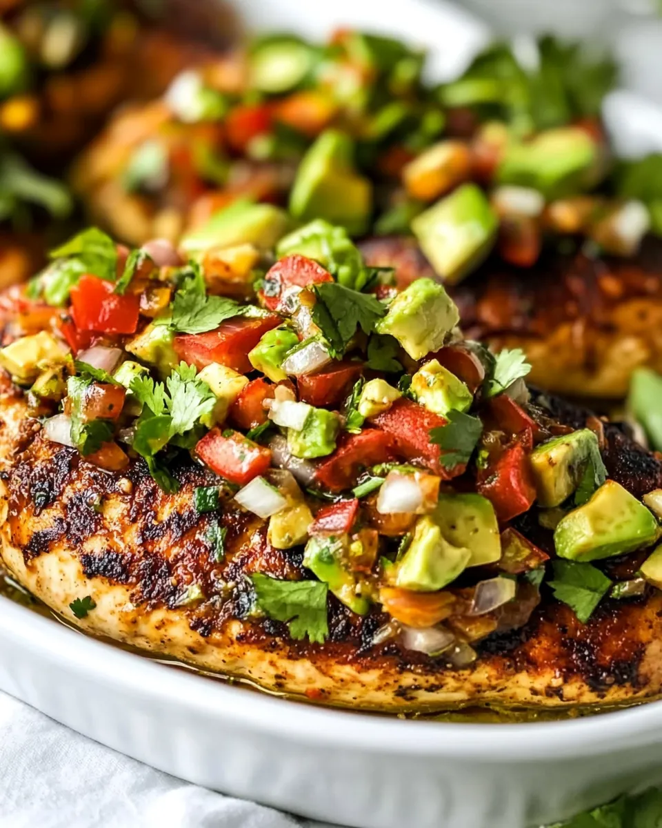Classic Fiesta Lime Chicken Recipe with Avocado image