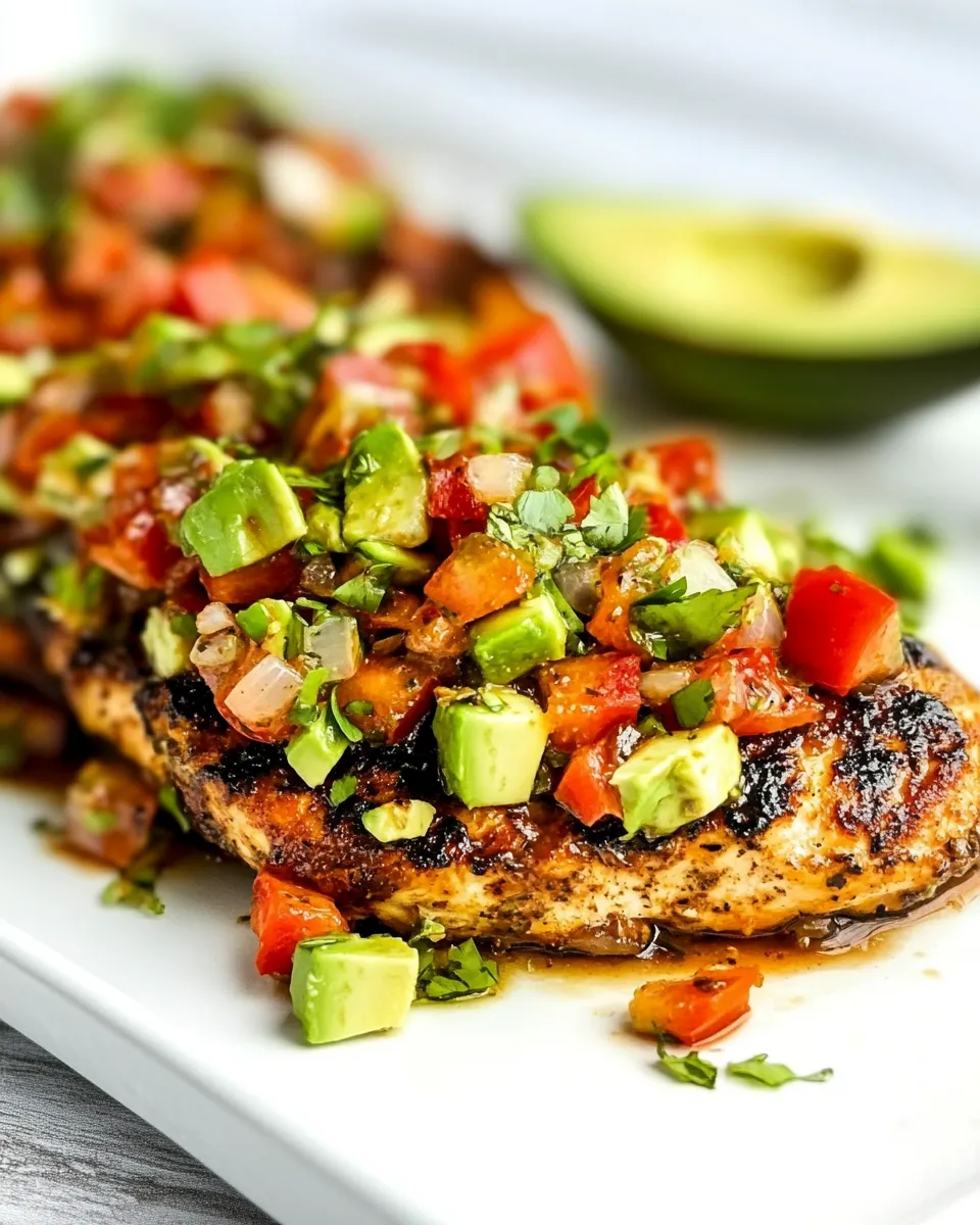 Delicious Fiesta Lime Chicken Recipe with Avocado dish photo