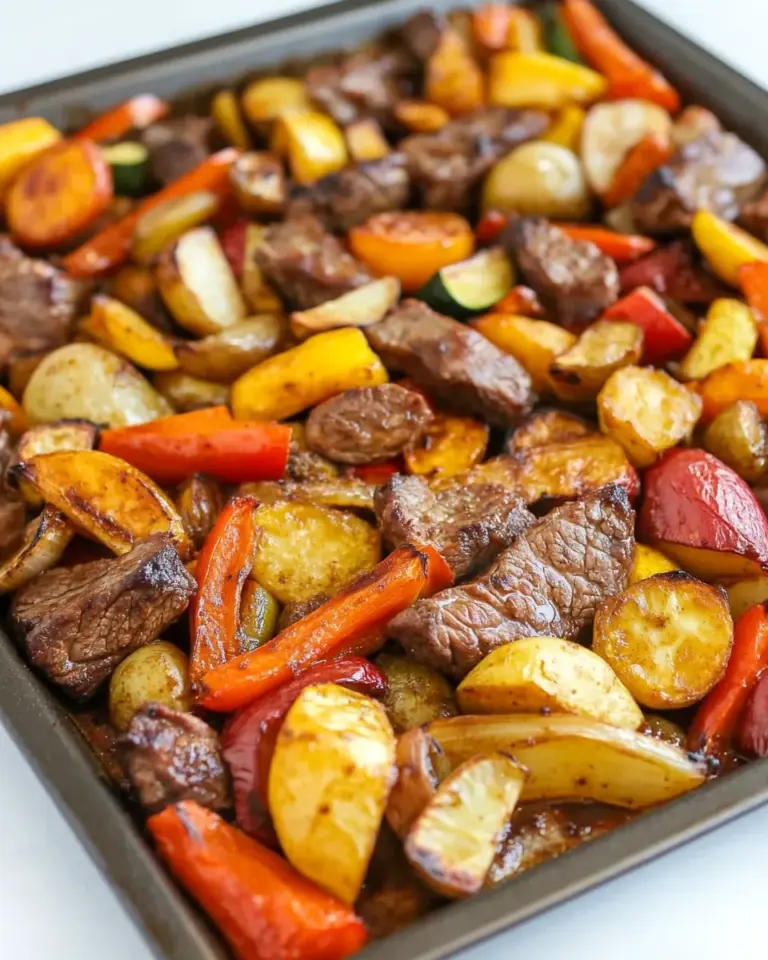 Homemade Fiesta Sheet Pan Steak and Vegetables recipe photo