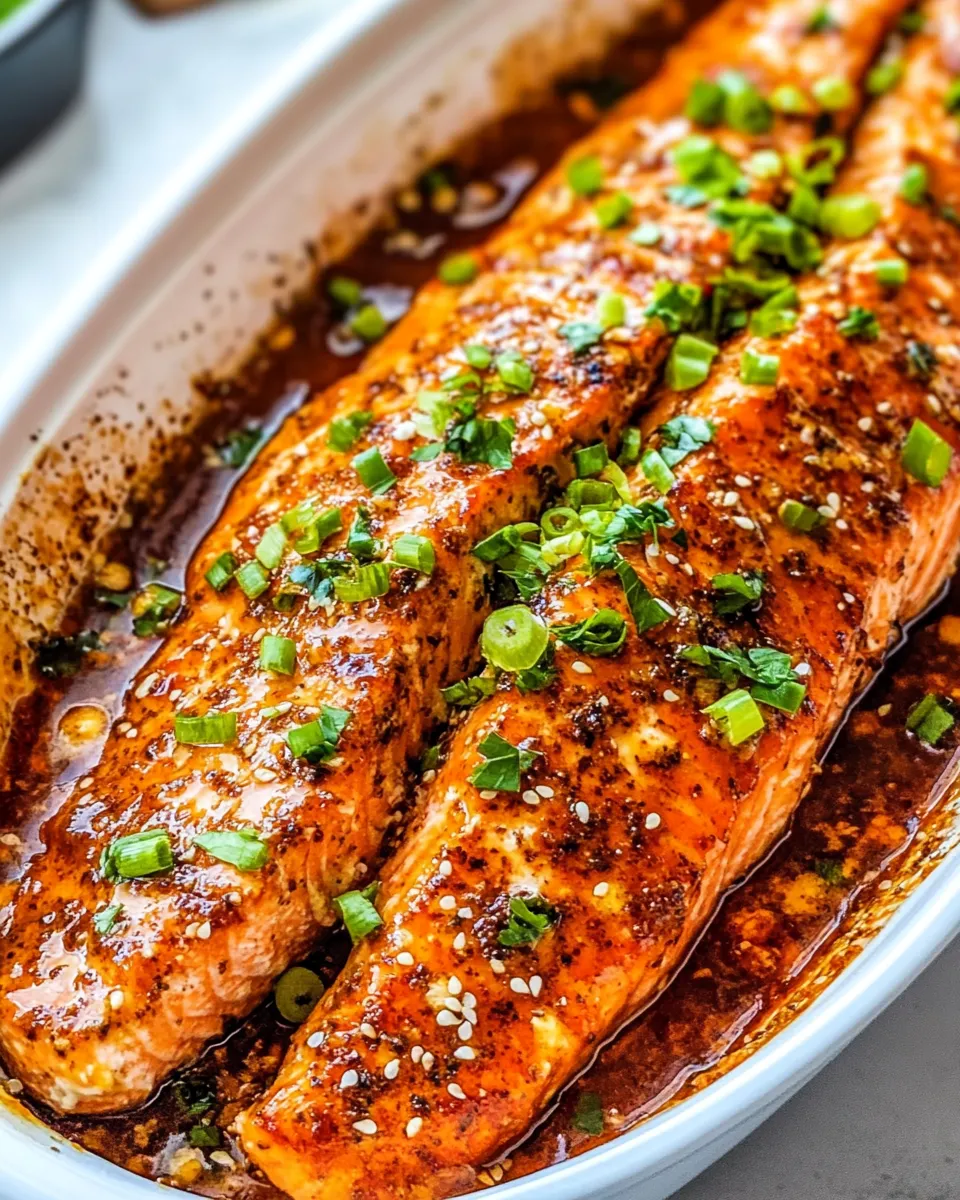 Healthy Firecracker Salmon plate image