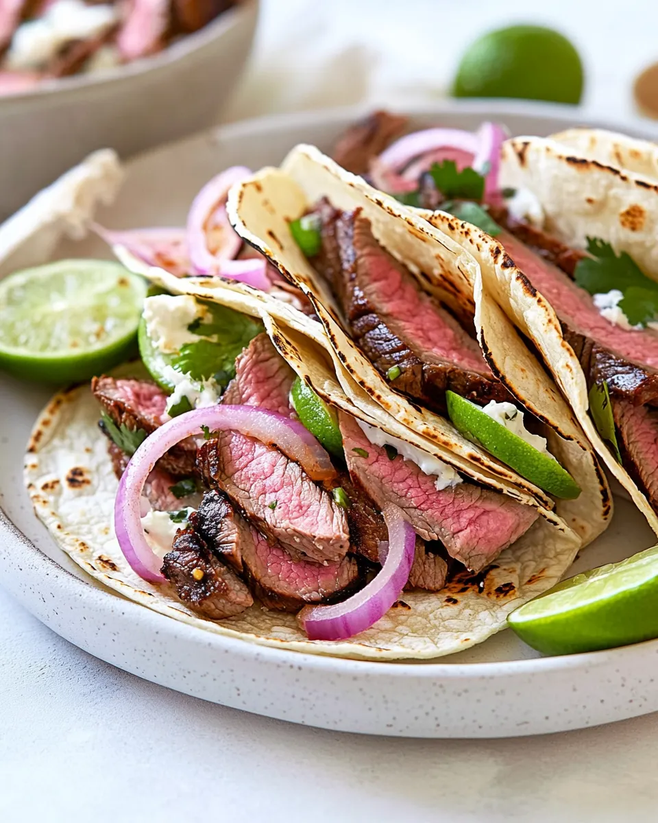 Easy Flank Steak Tacos recipe photo