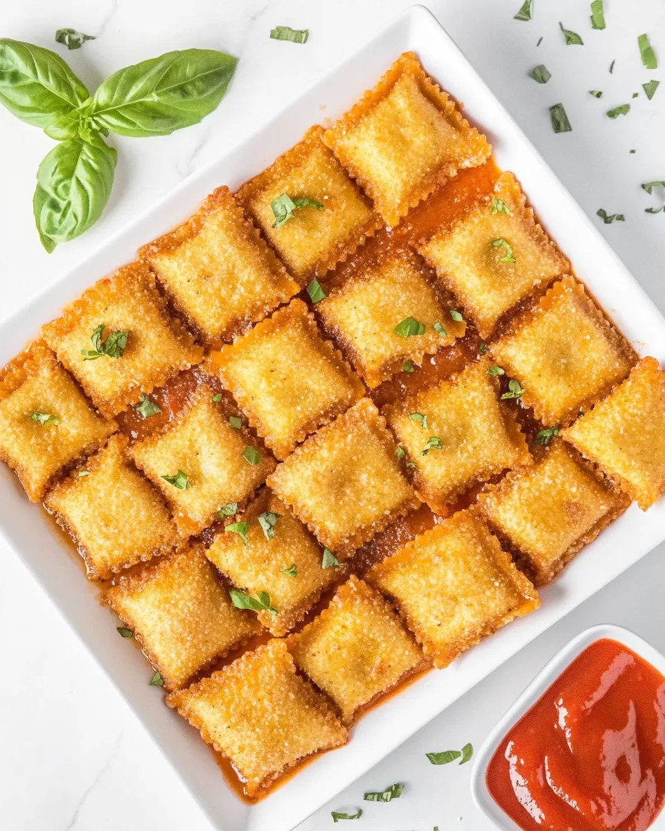 Delicious Fried Ravioli plate image