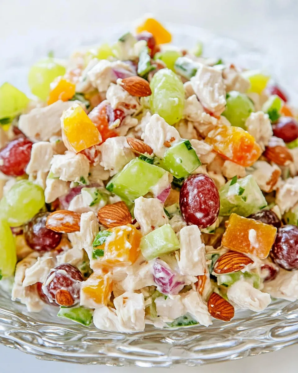 Homemade Fruity Chicken Salad Recipe: Sweet and Savory Perfection with Grapes and Almonds photo