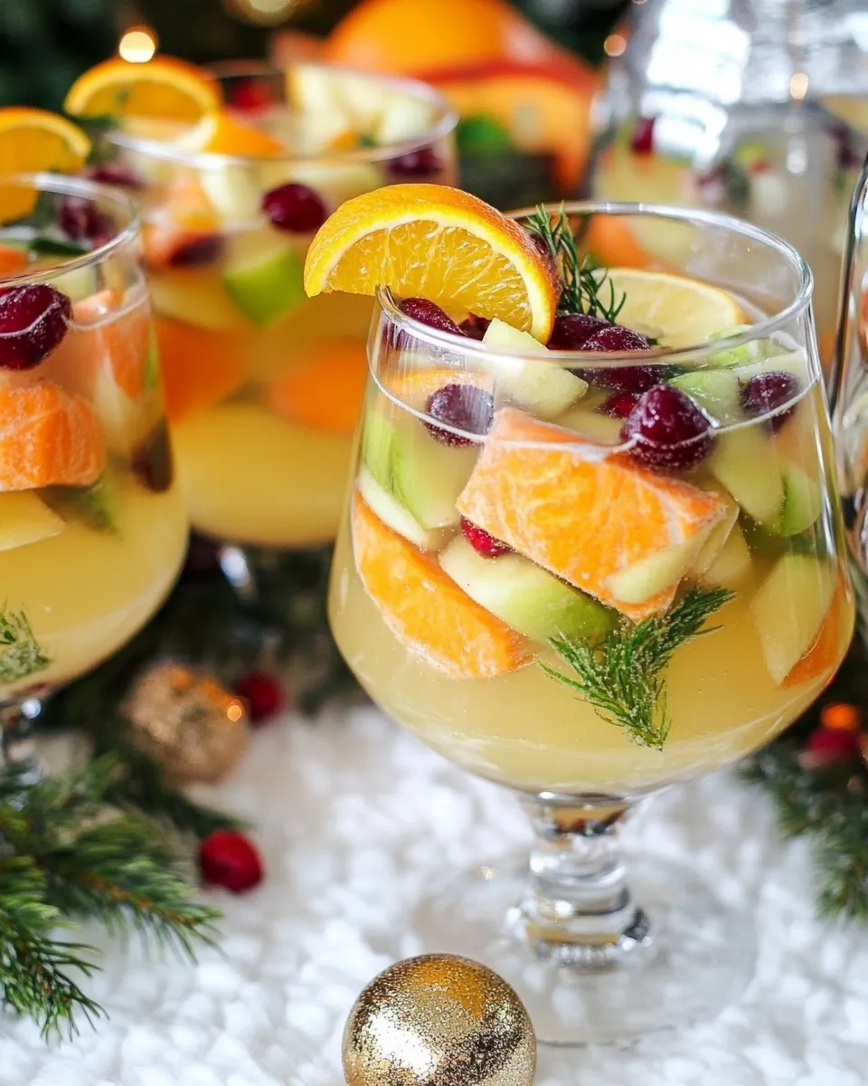 Fresh Fruity Non Alcoholic Sangria and Orange Salmon Bites Party recipe photo