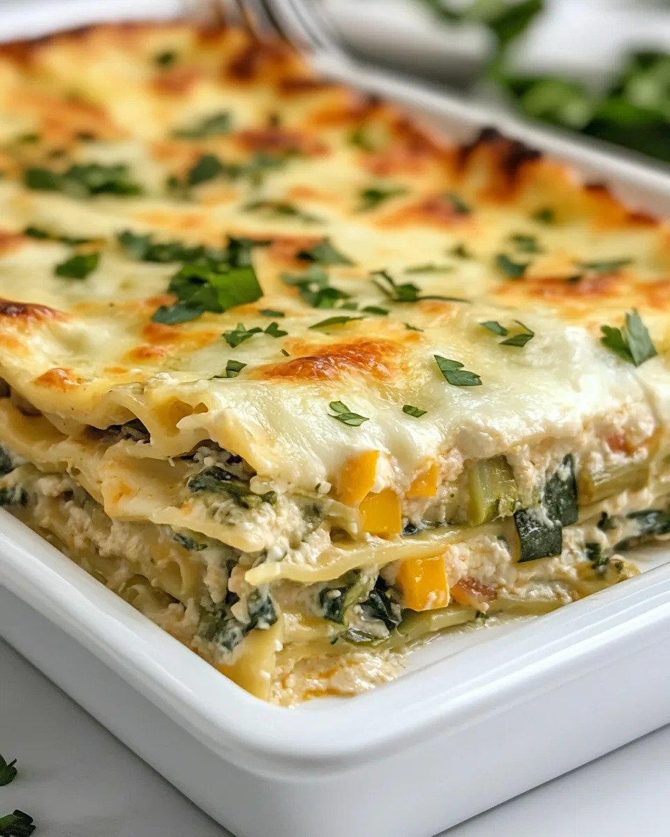 Homemade Garden Vegetable Lasagna photo