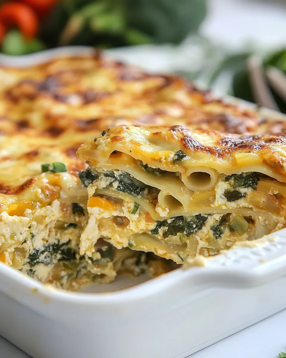 Delicious Garden Vegetable Lasagna plate image