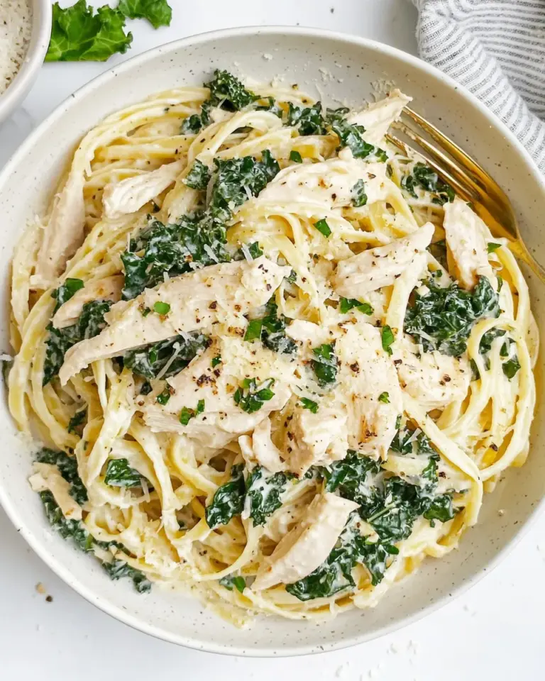 Homemade Garlic Chicken & Kale Spaghetti photo