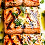 Homemade Garlic Herb Grilled Salmon photo