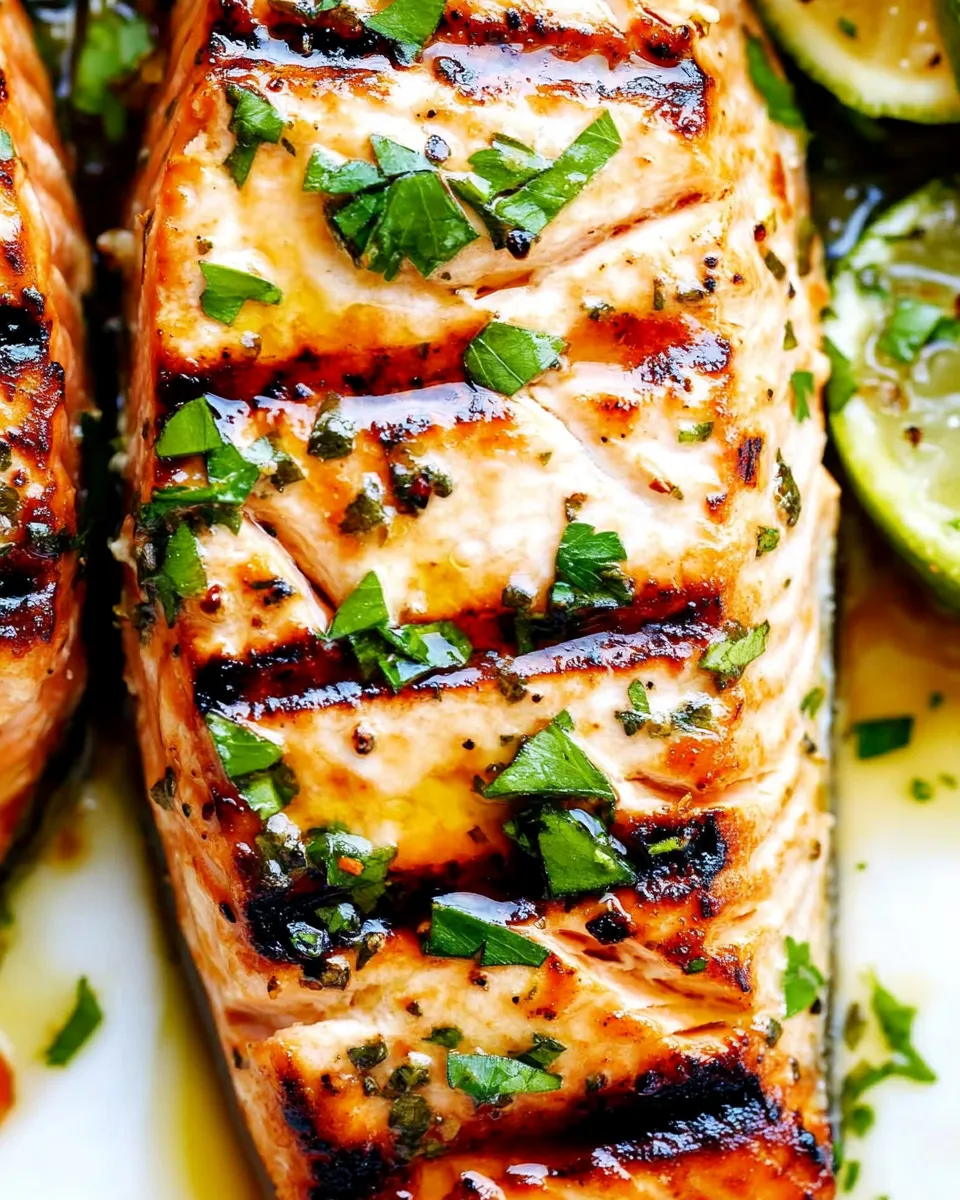 Easy Garlic Herb Grilled Salmon recipe photo
