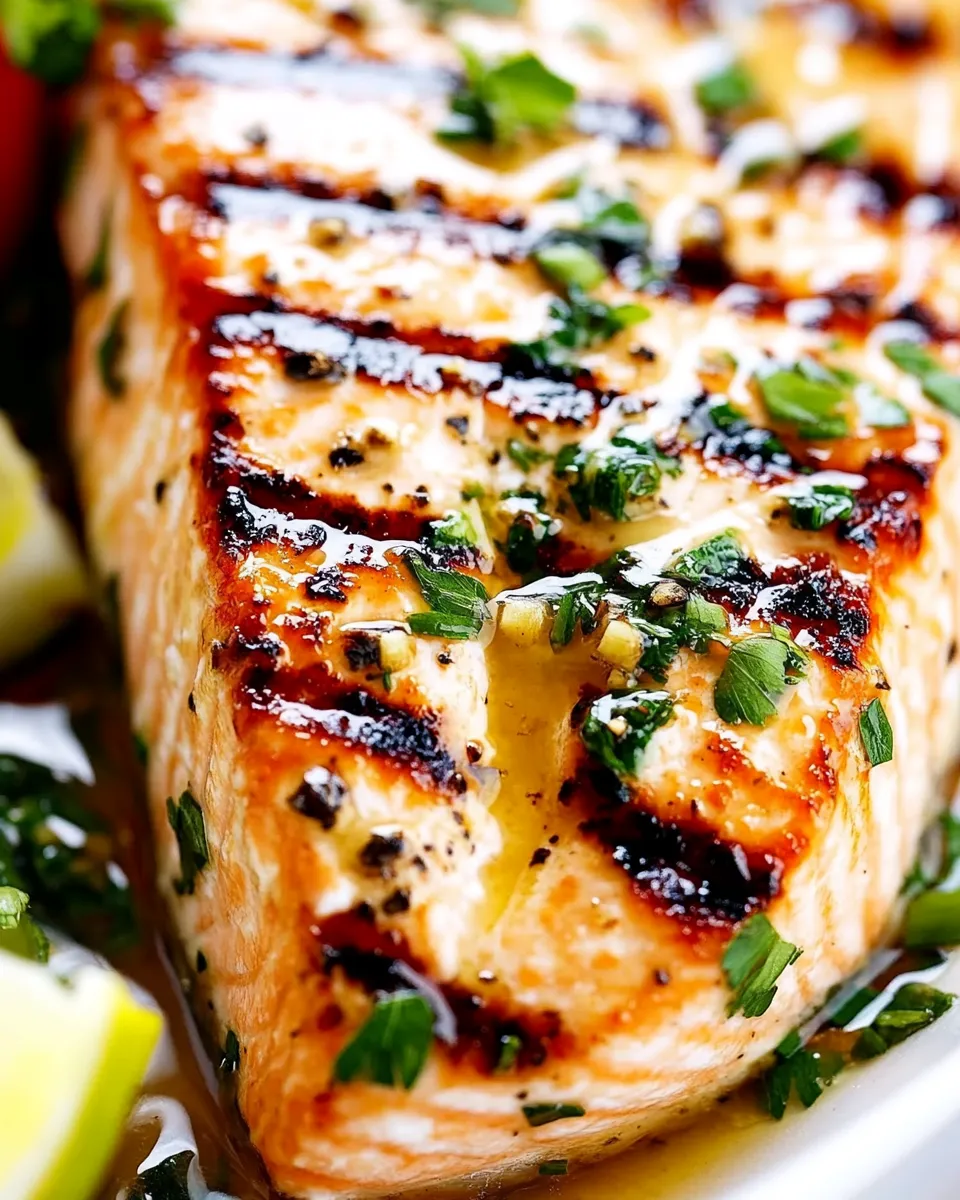 Delicious Garlic Herb Grilled Salmon dish photo