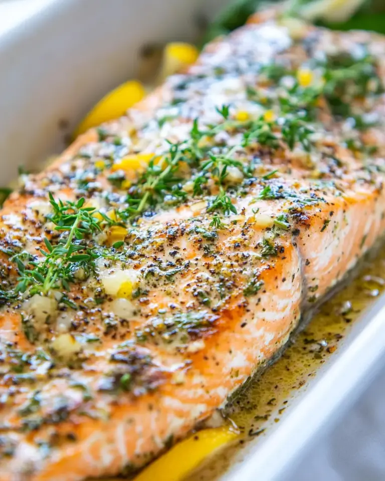 Delicious Garlic Lemon Herb Pan-Fried Salmon photo