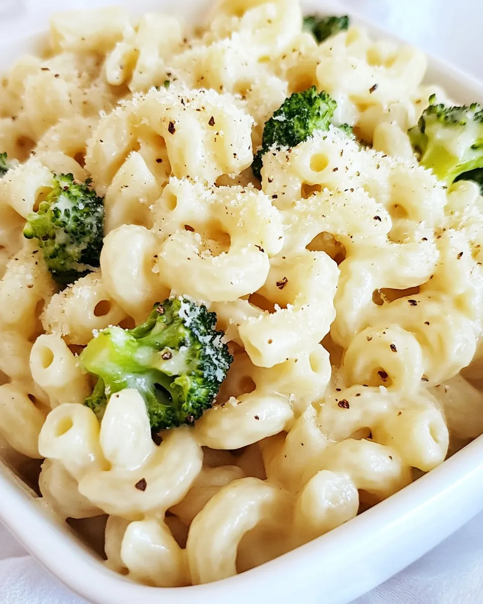 Homemade Garlic Parmesan Cavatappi and Broccoli photo