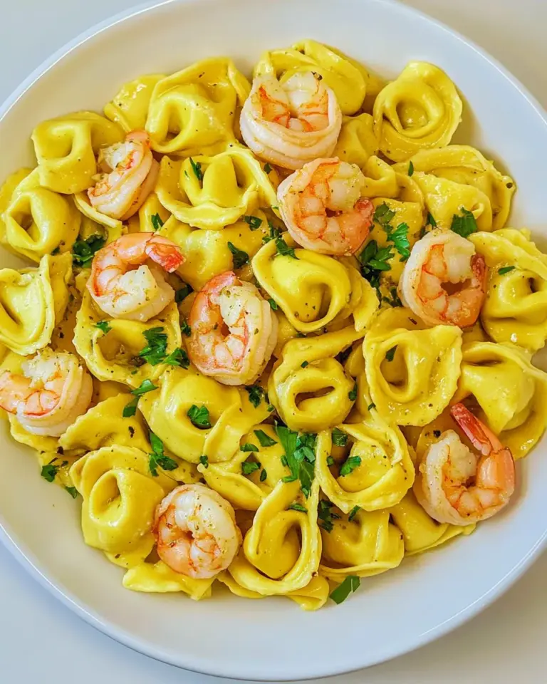 Homemade Garlic Shrimp Tortellini photo