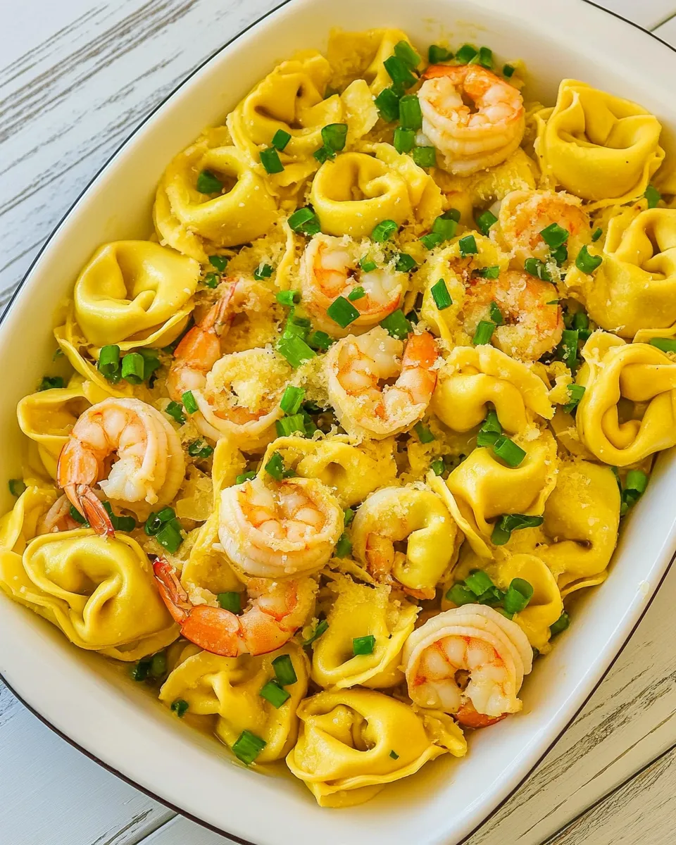 Easy Garlic Shrimp Tortellini recipe photo