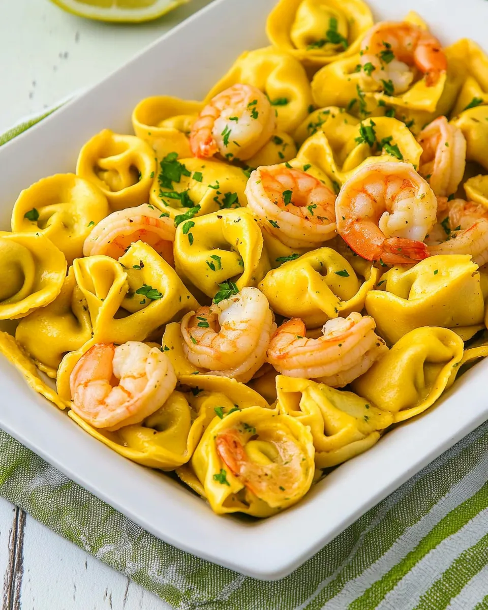 Delicious Garlic Shrimp Tortellini dish photo