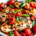 Homemade Garlic Tomato Basil Chicken photo