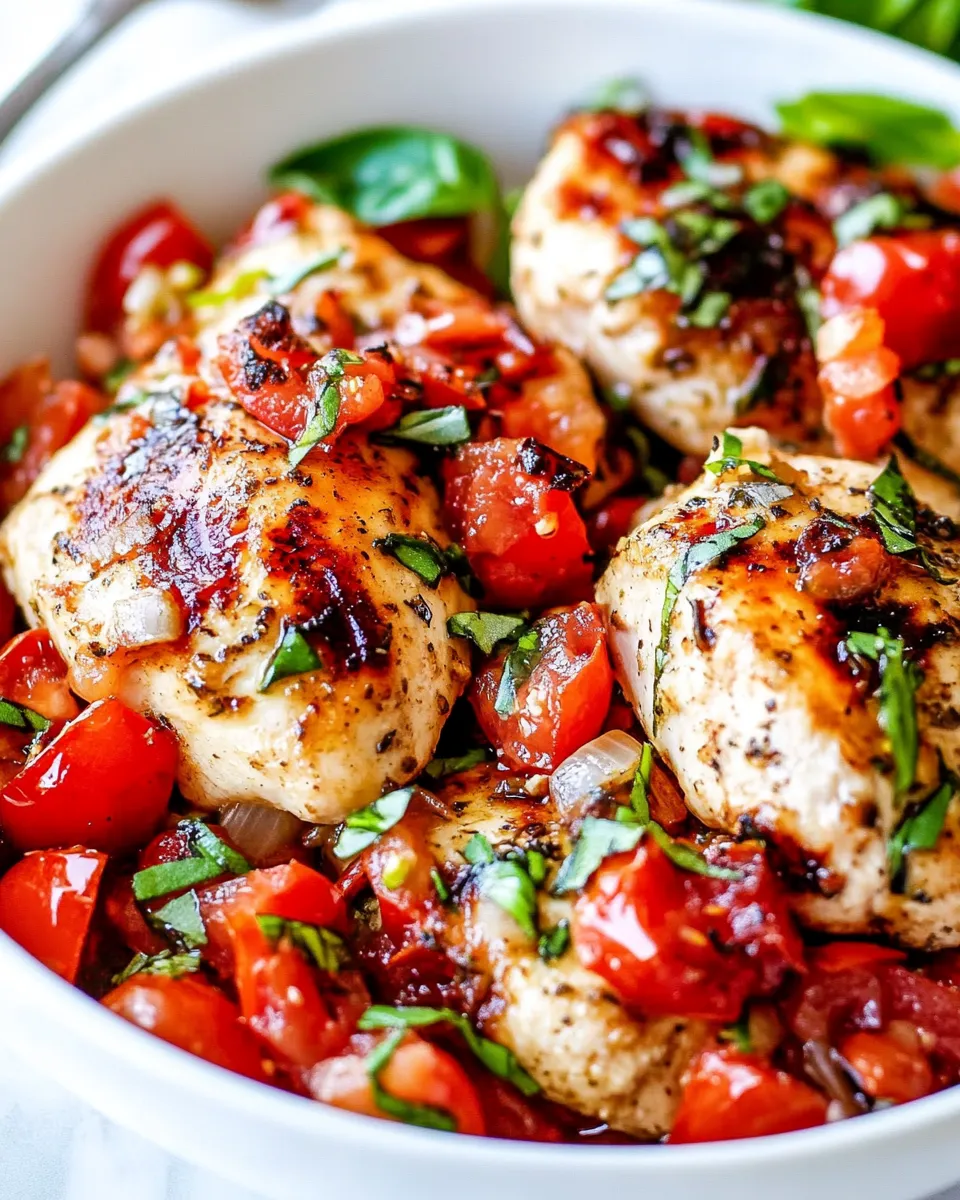 Classic Garlic Tomato Basil Chicken image