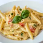 Homemade Garlic and Herb Penne Pasta photo