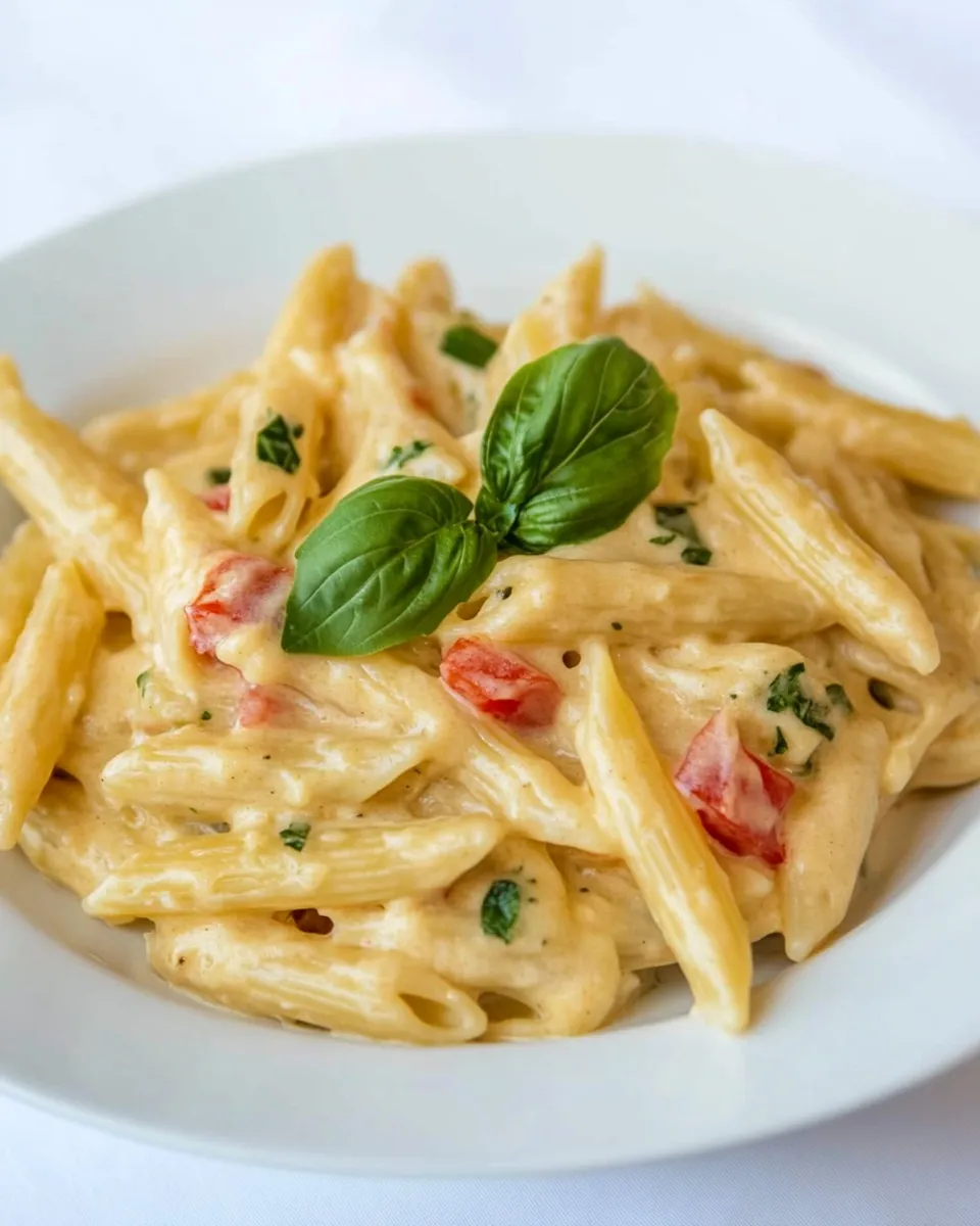 Homemade Garlic and Herb Penne Pasta photo
