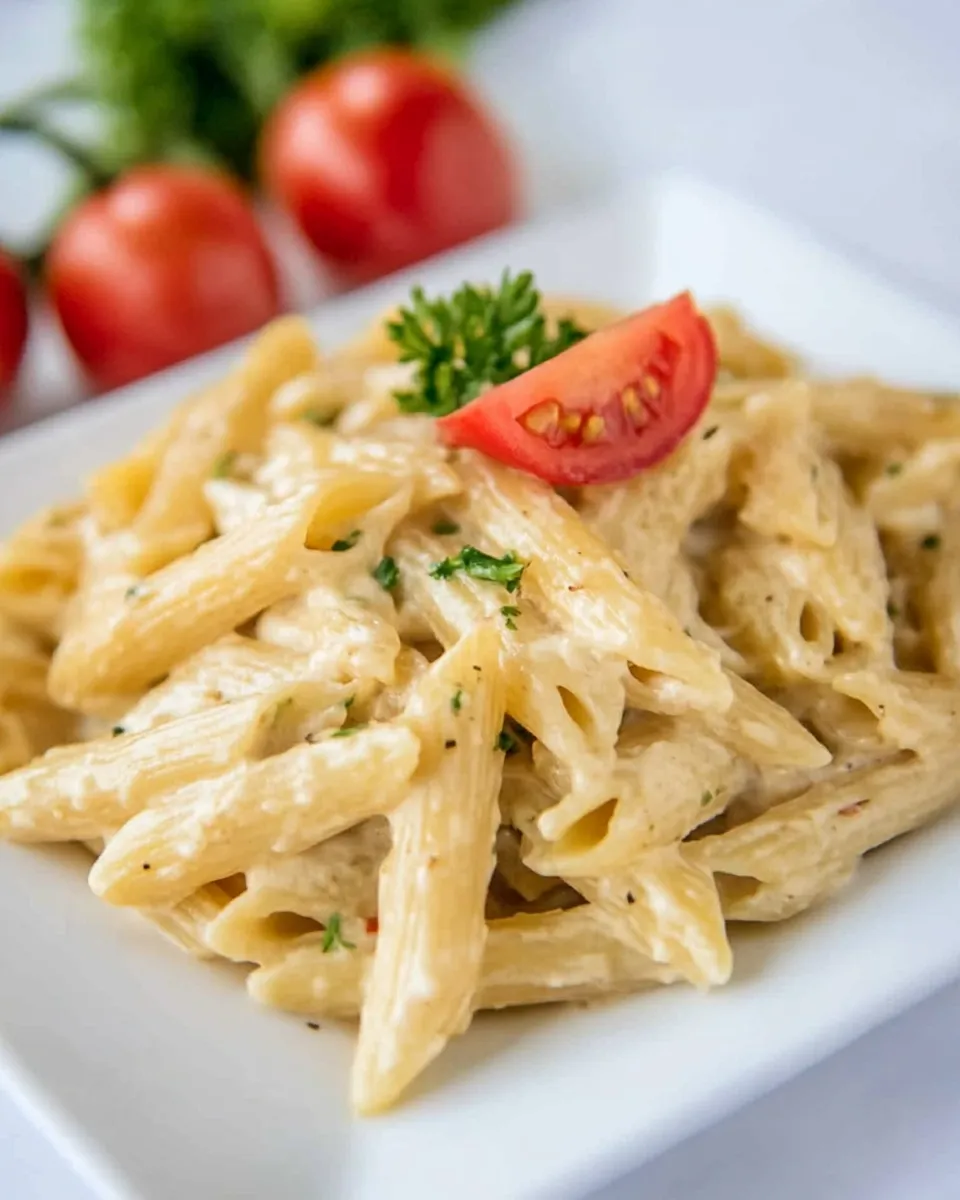 Classic Garlic and Herb Penne Pasta image