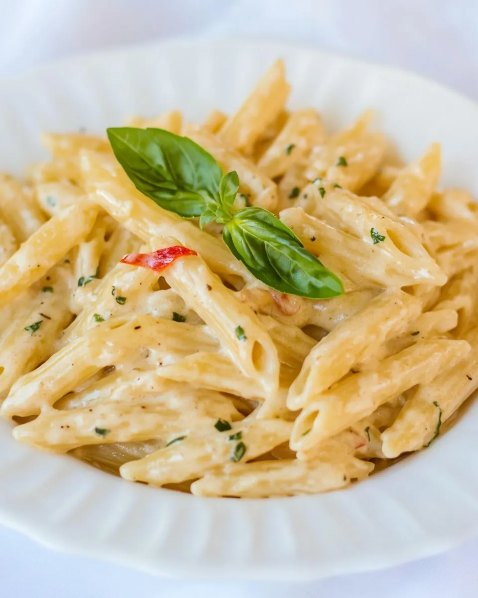Delicious Garlic and Herb Penne Pasta dish photo