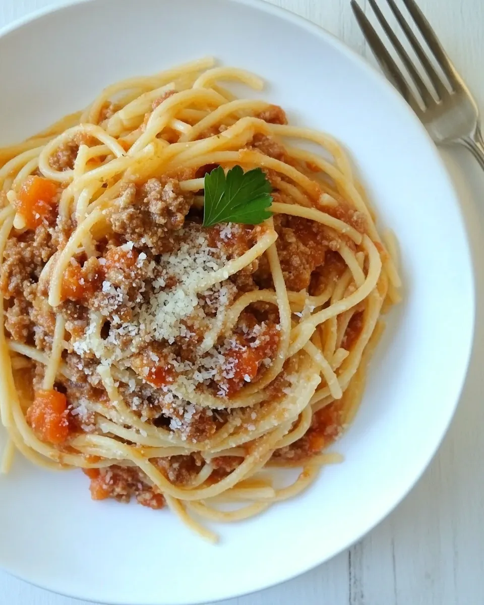 easy Gluten Free Pasta with Spaghetti Meat Sauce recipe photo