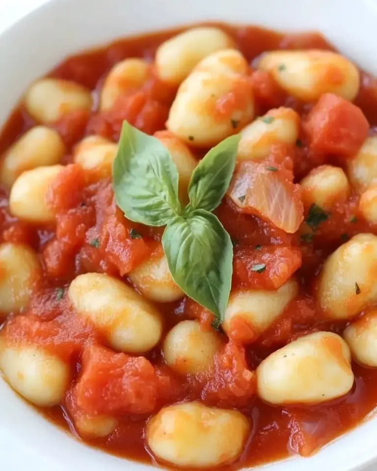 Homemade Gnocchi with Tomato Sauce photo