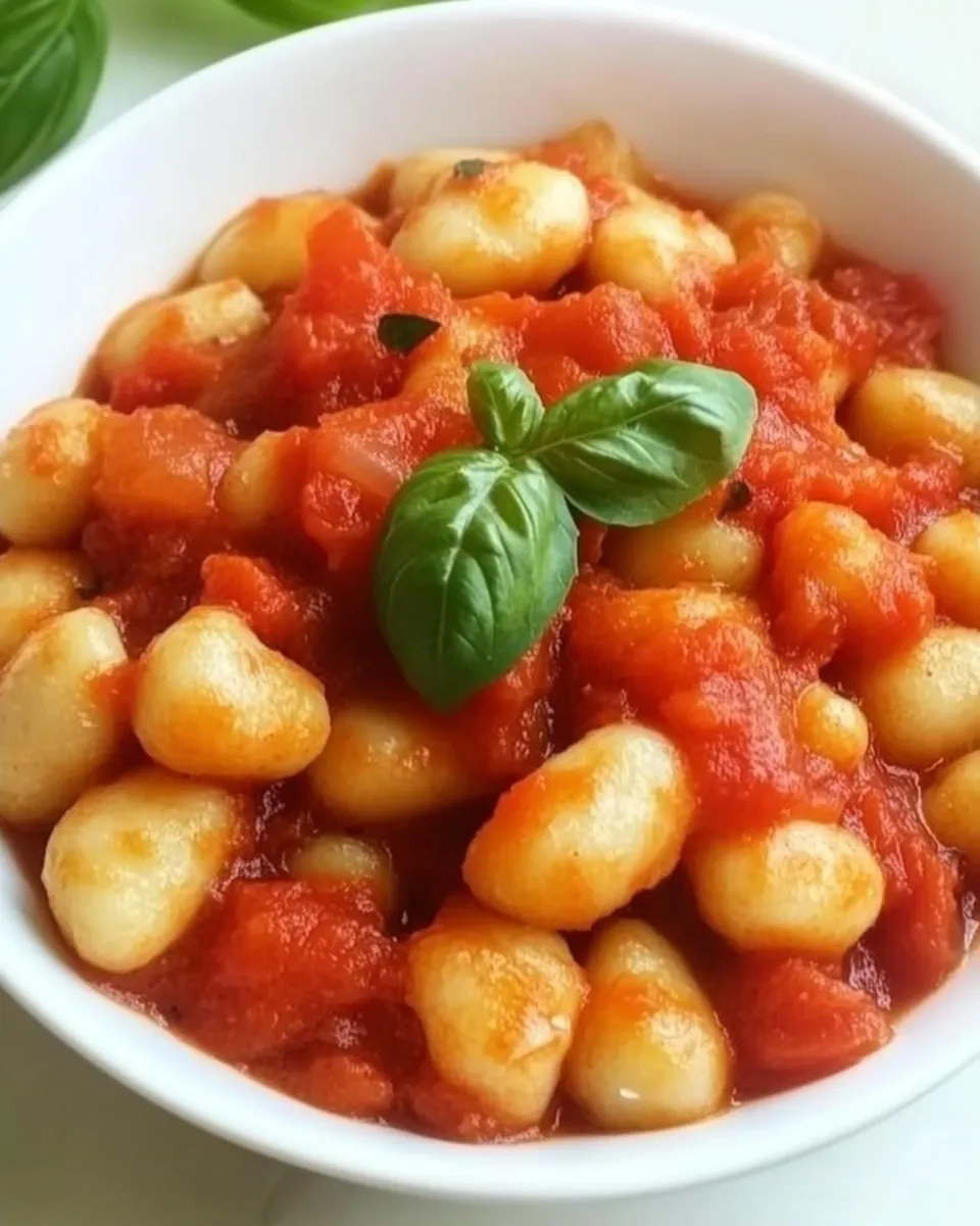 Easy Gnocchi with Tomato Sauce recipe image