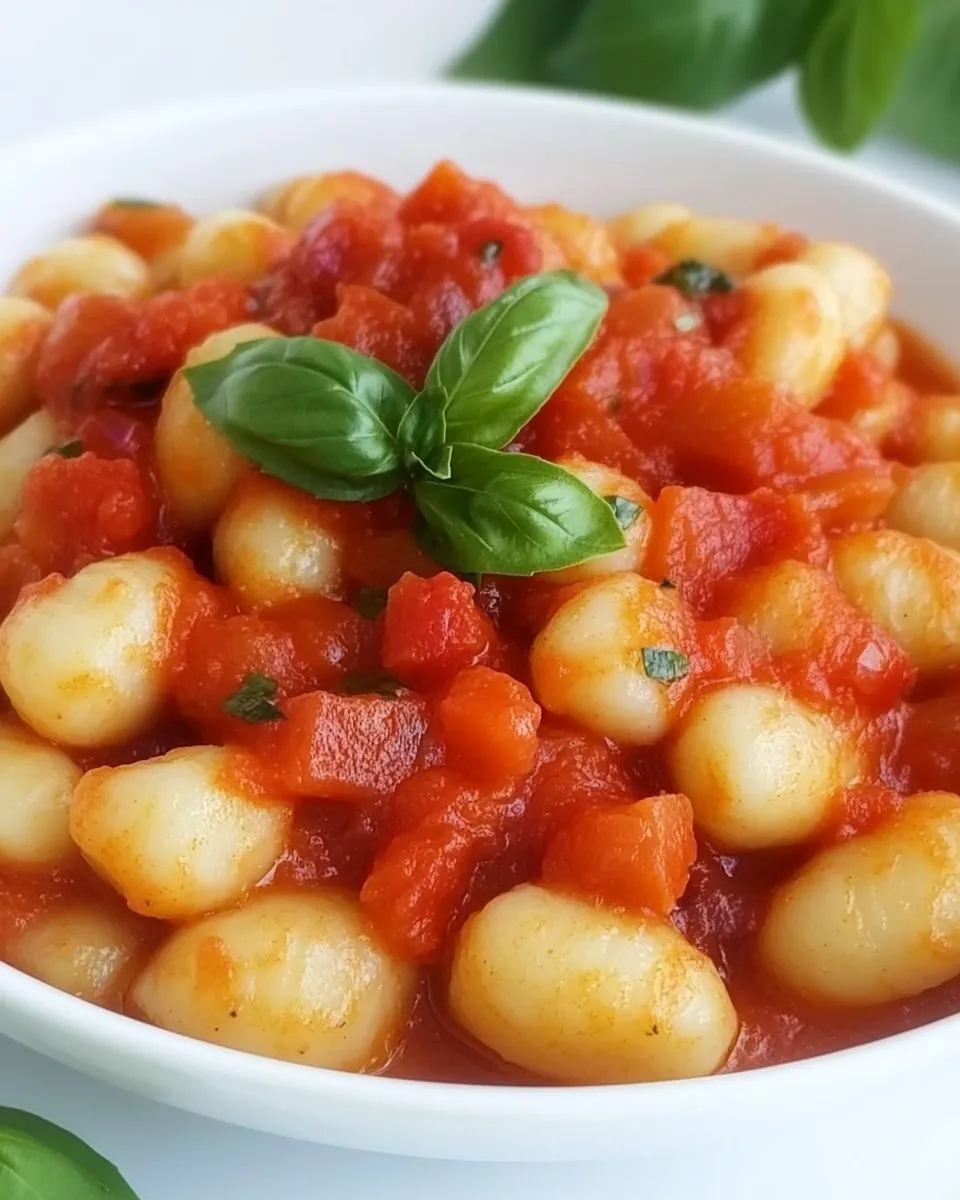Delicious Gnocchi with Tomato Sauce dish photo