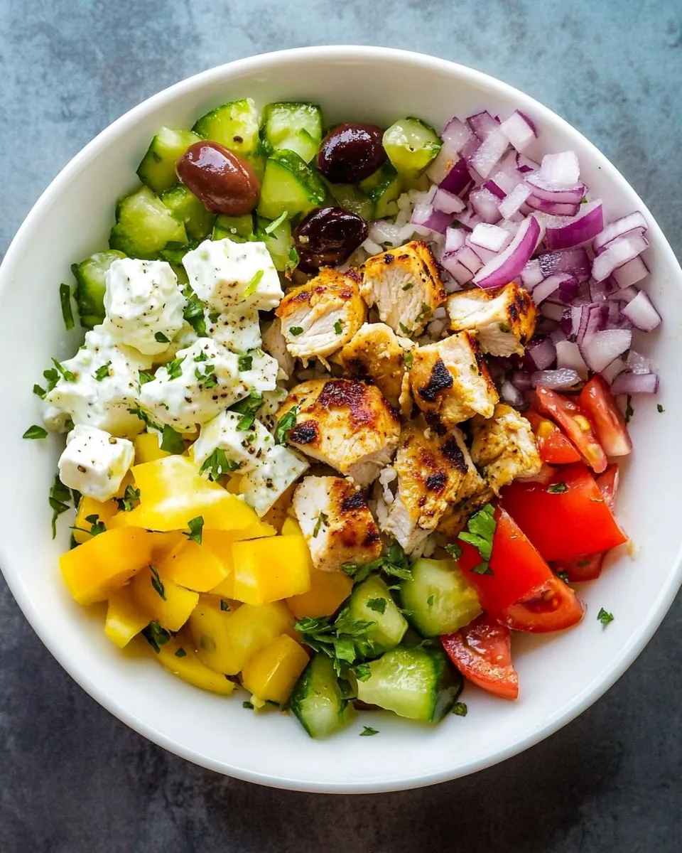 Classic Greek Chicken Bowls Recipe image