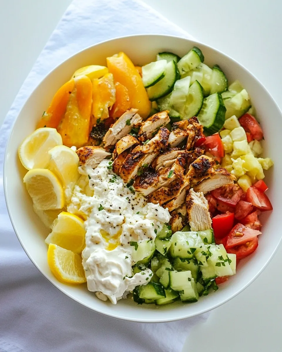 Delicious Greek Chicken Bowls Recipe dish photo