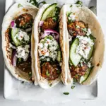 Homemade Greek Chicken Meatball Gyros recipe photo