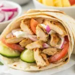 Homemade Greek Chicken Wraps (Easy Chicken Pitas!) dish photo