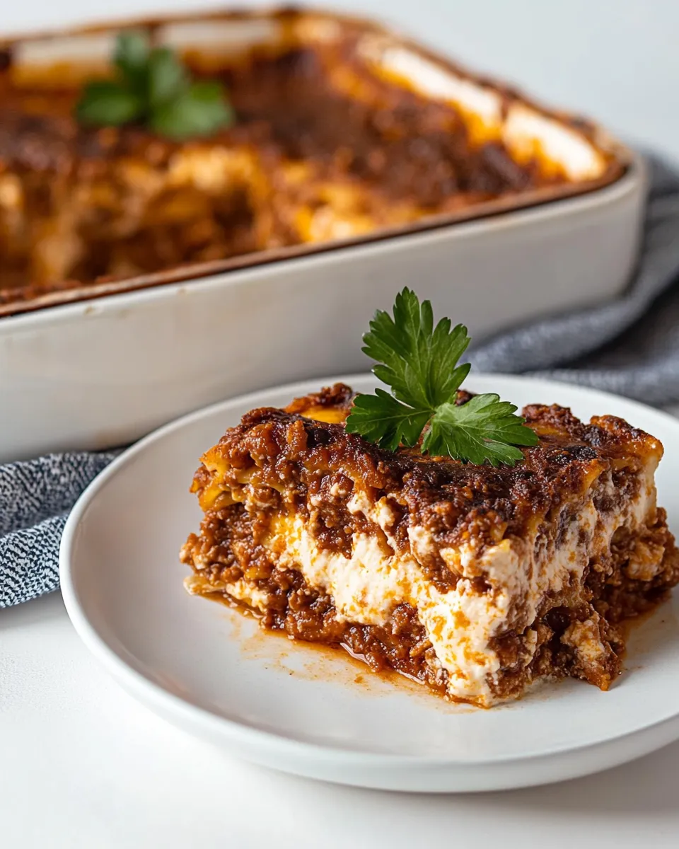 Homemade Greek Lasagna (Pastitsio) photo