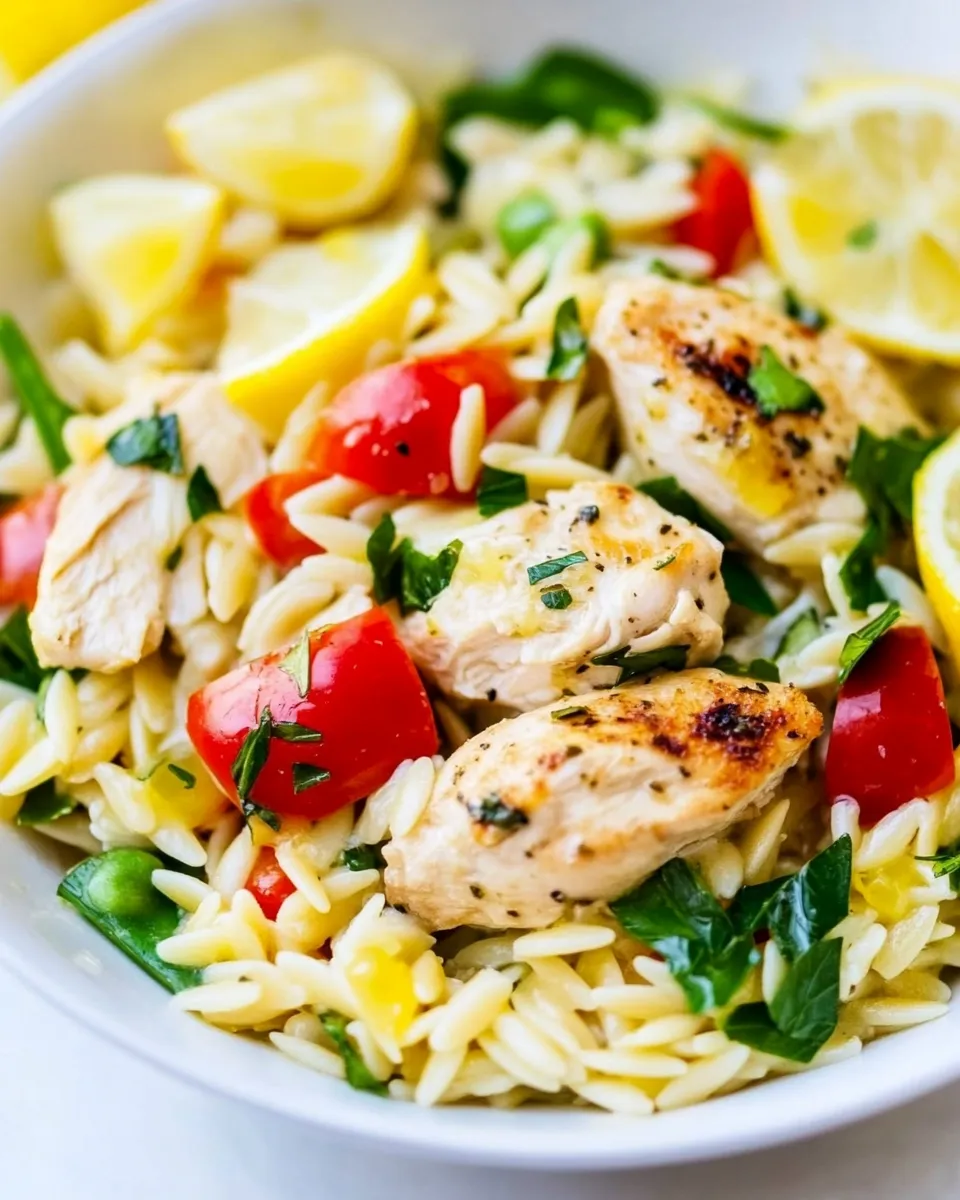 Homemade Greek Lemon Chicken and Orzo photo