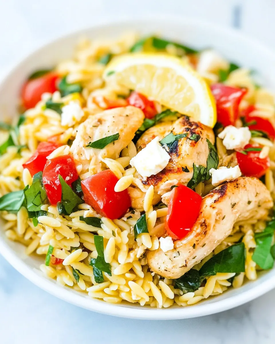 Classic Greek Lemon Chicken and Orzo image
