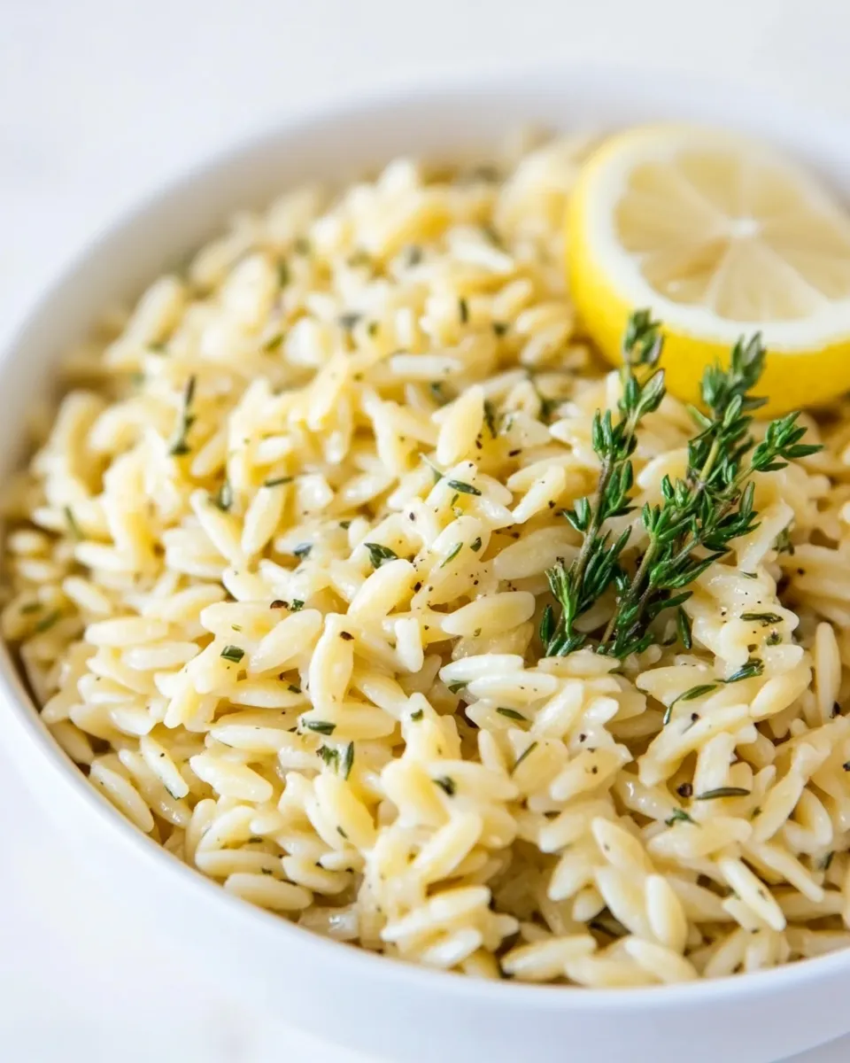 Homemade Greek Orzo with Lemon and Herbs photo